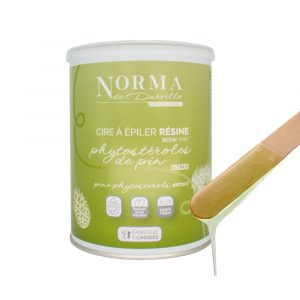 CIRE - POT - JETABLE - AVEC - BANDE - ND5532 - RESINE - VERTE - PHYTOSTEROLES - DE - PINS - GROSSISTE - ESTHETIQUE - LYSOR - LIANE