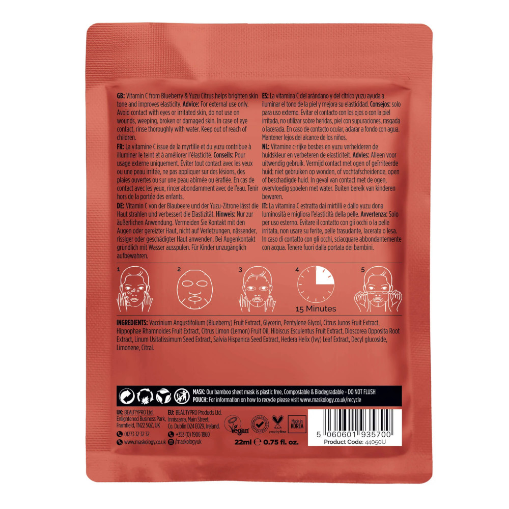 BEAUTYPRO - MASKOLOGY - MASQUE - VISAGE - BRIGTHENING - 44050U - GROSSISTE - ESTHETIQUE - LYSOR - LIANE MASKOLOGY - MASQUE - VISAGE - BRIGTHENING - 44050U - GROSSISTE - ESTHETIQUE - LYSOR - LIANE - 2