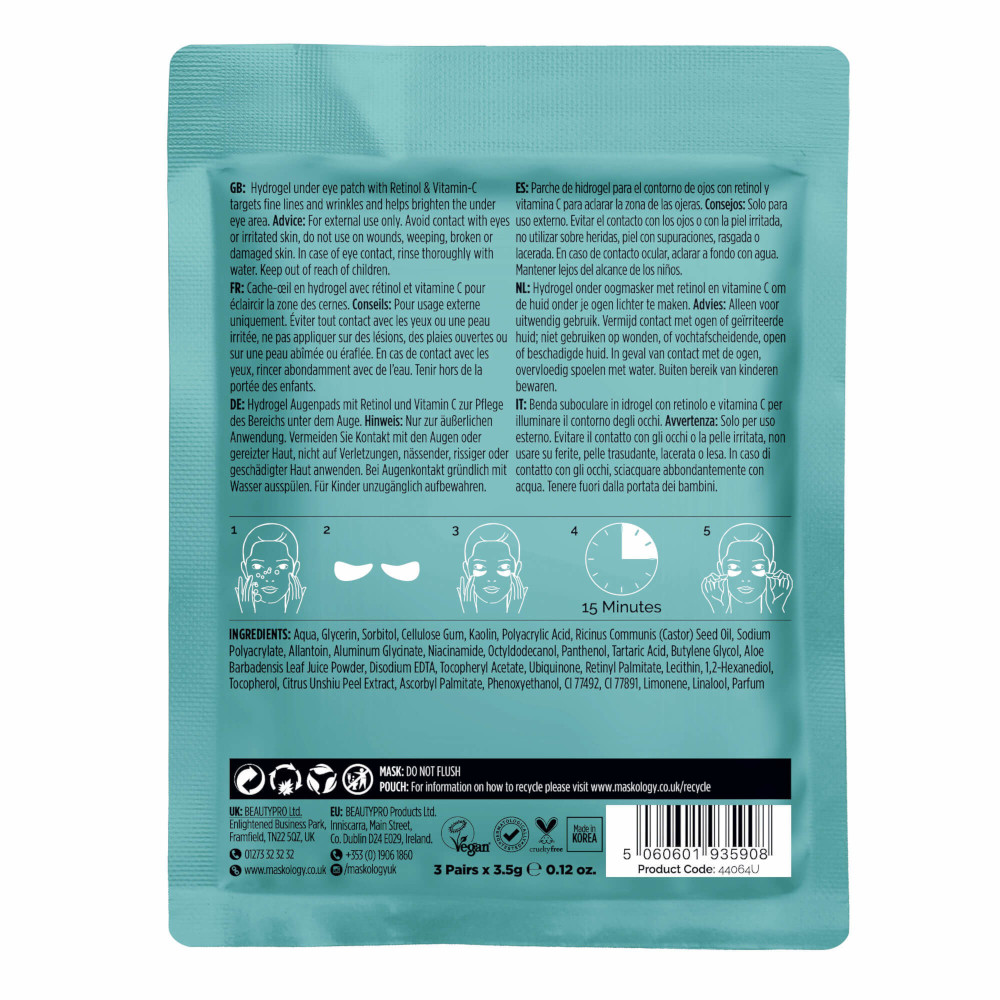 BEAUTYPRO - MASKOLOGY - MASQUE - CONTOUR - YEUX - EYE - UNDER - RETINO - 44064U - MASKOLOGY - GROSSISTE - ESTHETIQUE - LYSOR - LIANE BEAUTYPRO - MASKOLOGY - MASQUE - CONTOUR - YEUX - EYE - UNDER - RETINO - 44064U - MASKOLOGY - GROSSISTE - ESTHETIQUE - LYSOR - LIANE