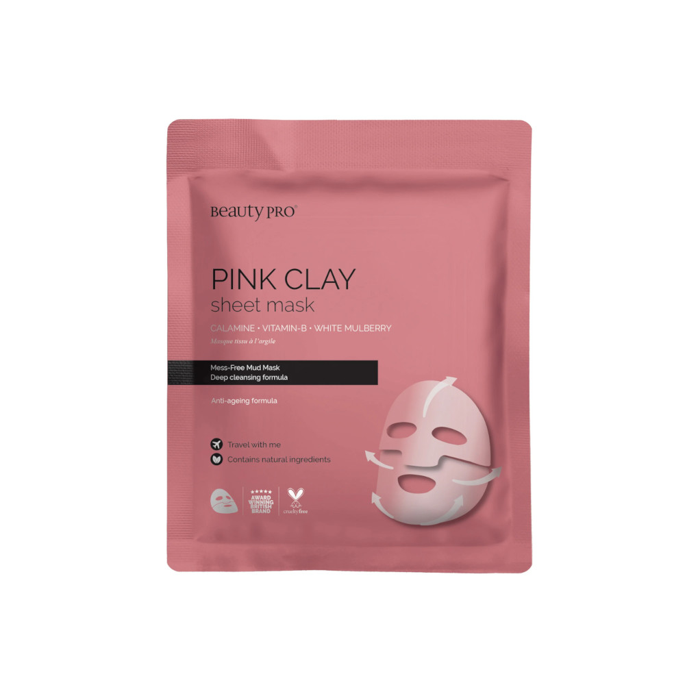 BEAUTYPRO - MASQUE - VISAGE - 3D - PINK - CLAY - 14059U - GROSSISTE - ESTHETIQUE - LYSOR - LIANE BEAUTYPRO - MASQUE - VISAGE - 3D - PINK - CLAY - 14059U - GROSSISTE - ESTHETIQUE - LYSOR - LIANE