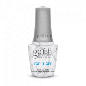 Le Top It Off Sealer Gel, de chez Gelish, est un Top Coat pour les vernis semi-permanents qui protège l'ongle, et qui garanti une brillance intense. Tenue longue durée : entre 2 et 3 semaines. Conditionnement : 15 ml