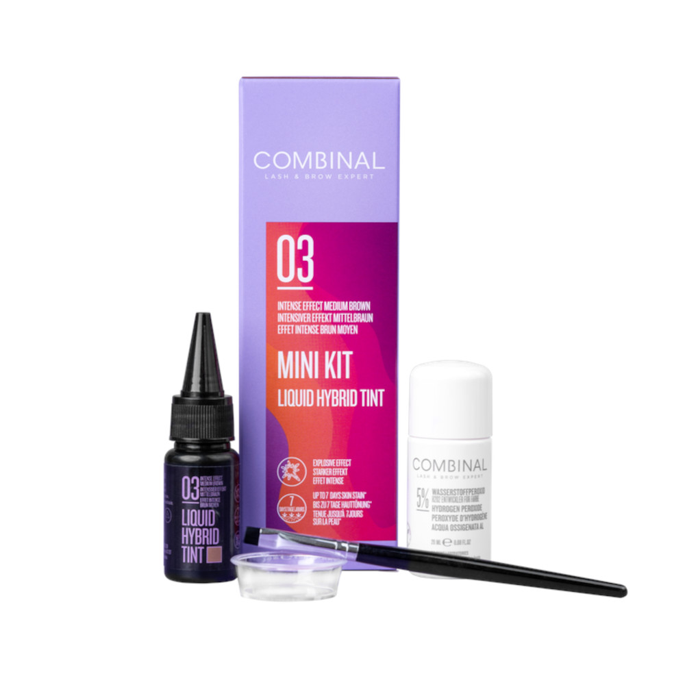 TEINTURE - DE - SOURCILS - HYBRIDE - COMBINAL - KIT - CHÂTAIN - N°3 - VP24033 TEINTURE - DE - SOURCILS - HYBRIDE - COMBINAL - KIT - CHÂTAIN - N°3 - VP24033