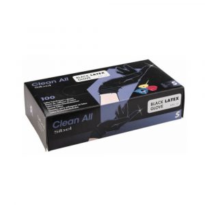 LINGE - CABINE - JETABLE - 093800154 - GANTS - LATEX - NOIRS - S - SIBEL - GROSSISTE - ESTHETIQUE - LYSOR - LIANE