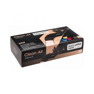 LINGE - CABINE - JETABLE - 093800155 - GANTS - LATEX - NOIRS - M - SIBEL - GROSSISTE - ESTHETIQUE - LYSOR - LIANE