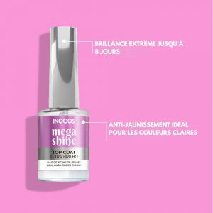 MANUCURE - INOCOS - SOINS - DES - ONGLES - 91.30.011 - MEGA - SHINE - TOP - COAT - LYSOR - LIANE - GROSSISTE - ESTHETIQUE - 1