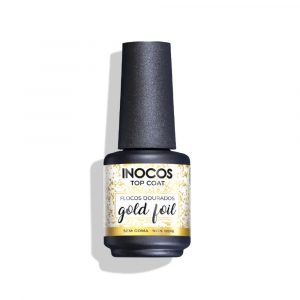 MANUCURE - INOCOS - TOP - COATS - SEMI - PERMANENT - 91.18.28 - TOP - COAT - GOLD - FOIL - PÉPITE - DORÉE - LYSOR - LIANE