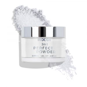 MANUCURE - INOCOS - RÉSINE - ACRYLIQUE - PERFECT - POWDER - 3 EN 1 - BLANC - GLACE - 20G - 84.04.004 - LYSOR - LIANE